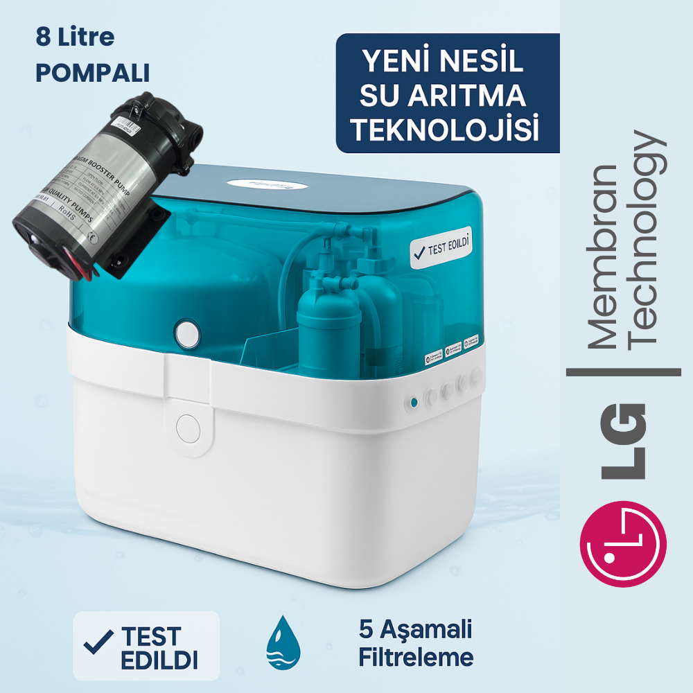 8 Litre Pompalı Lg Su Arıtma Cihazı